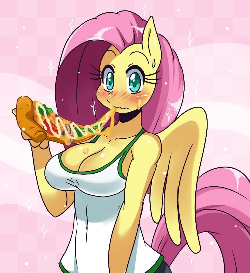 pizza   fluttershy  by ss2sonic-d61jju0