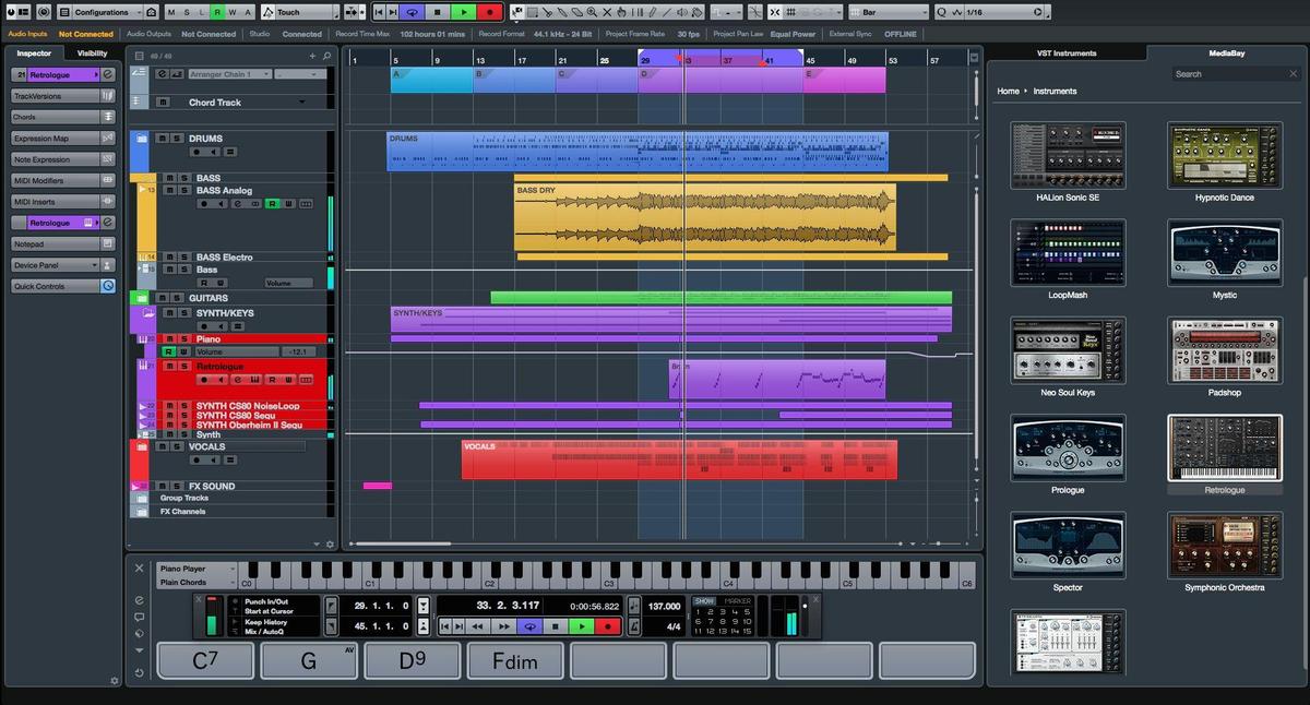 Cubase Pro 85 Pro-Project Window 2