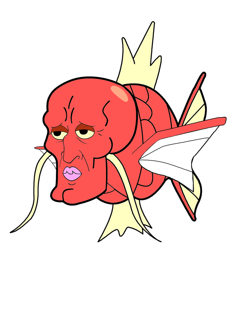 handsome squidward magikarp by sagejelly