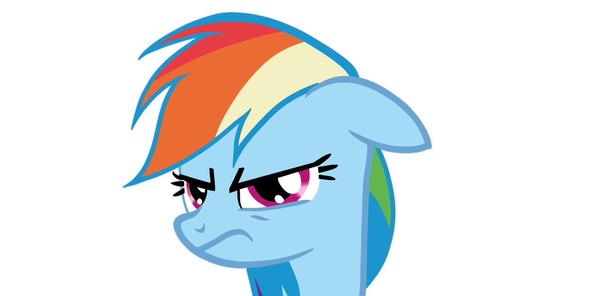 rainbow dash is angry by thechouken-d57b