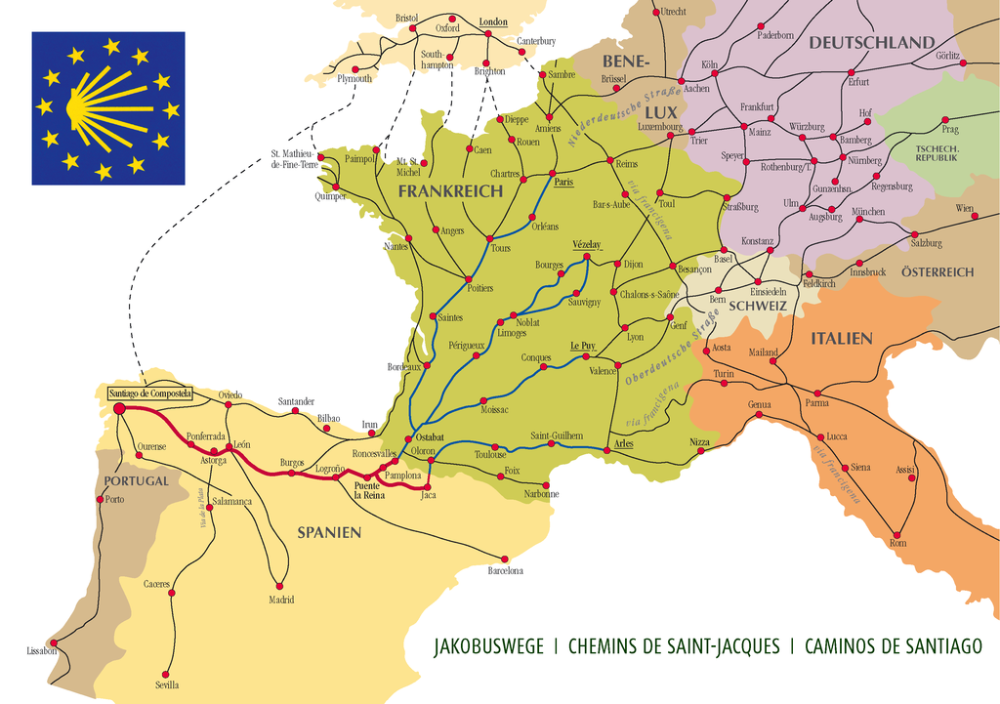 1024px-Ways of St. James in Europe