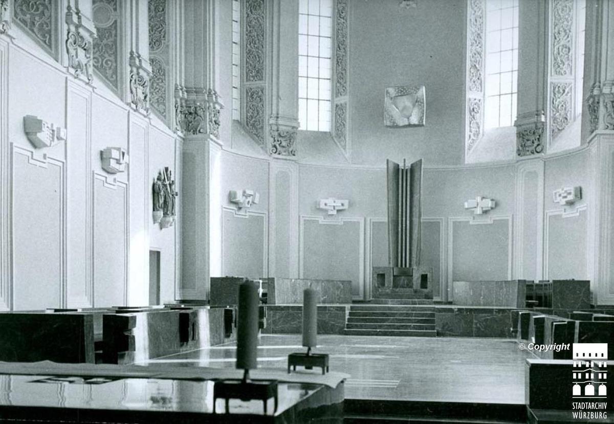 Wuerzburg Kiliansdom Chorraum Maerz1972