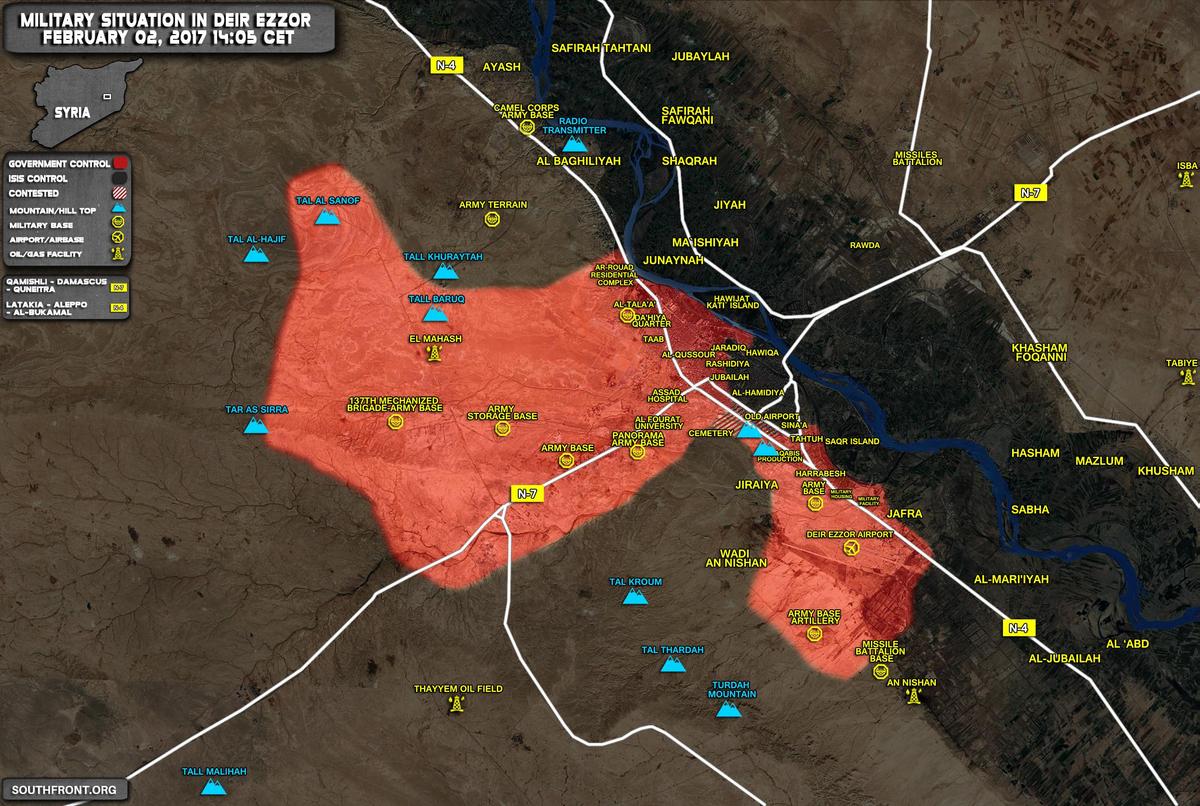 02feb Deir-Ezzor Syria War Map