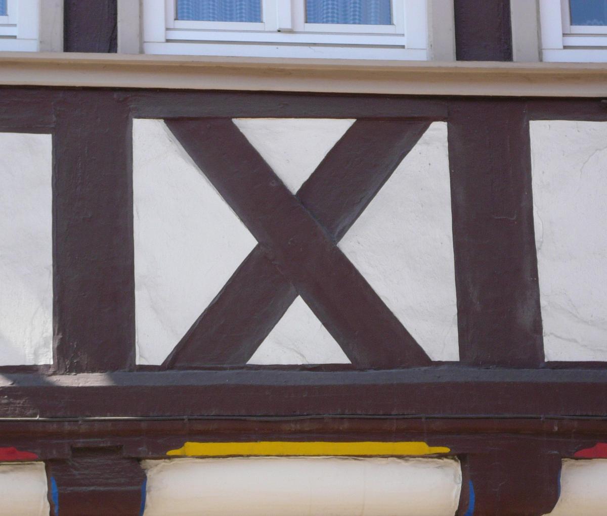 Timber framing Saltire