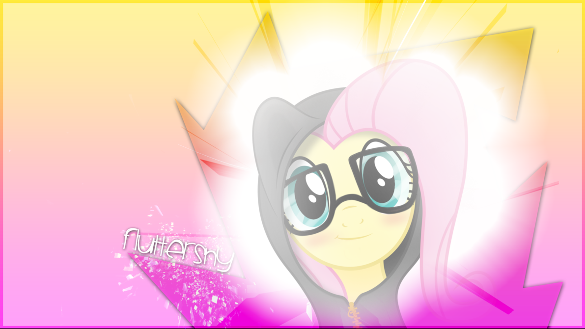 hipster fluttershy  wallpaper  by azery-
