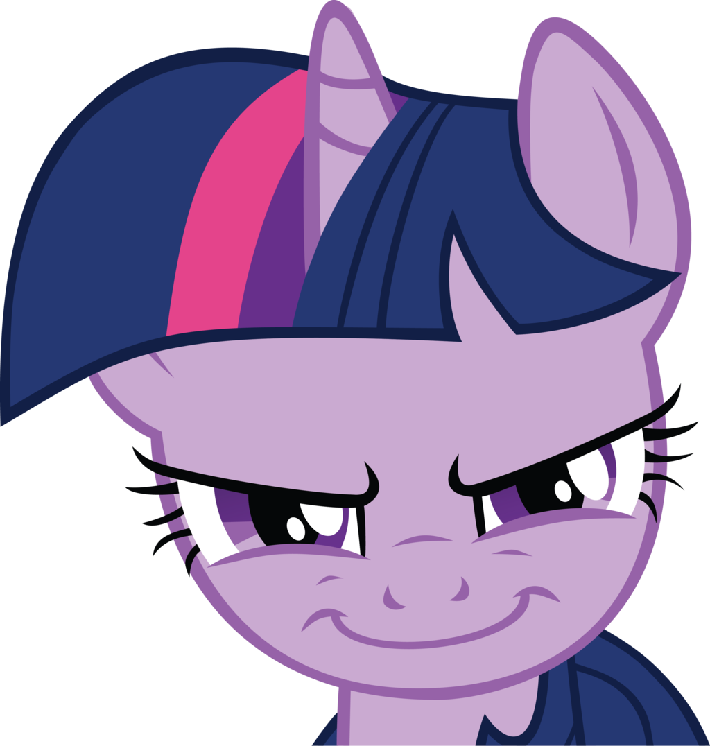 Twilight sparkle evil face