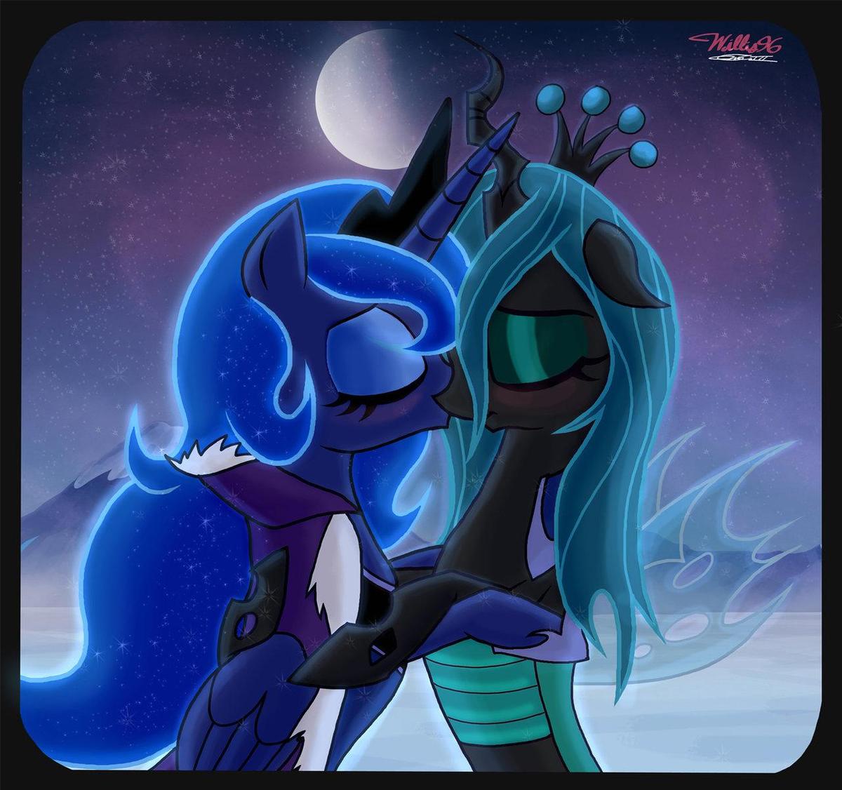 Princess Luna and Chrysalis shipping by