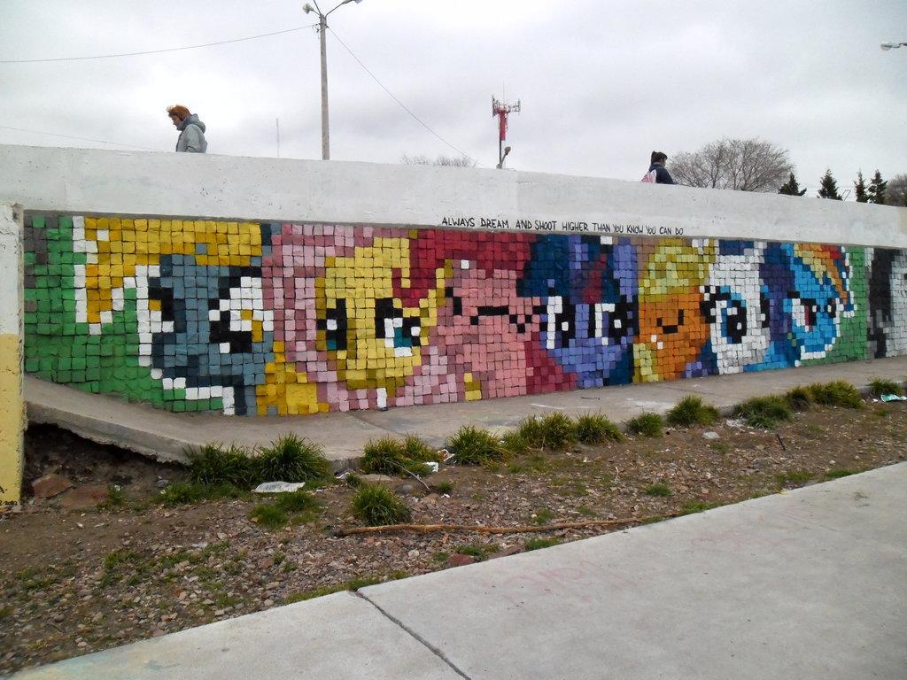 always dream   pixel art graffiti by shi