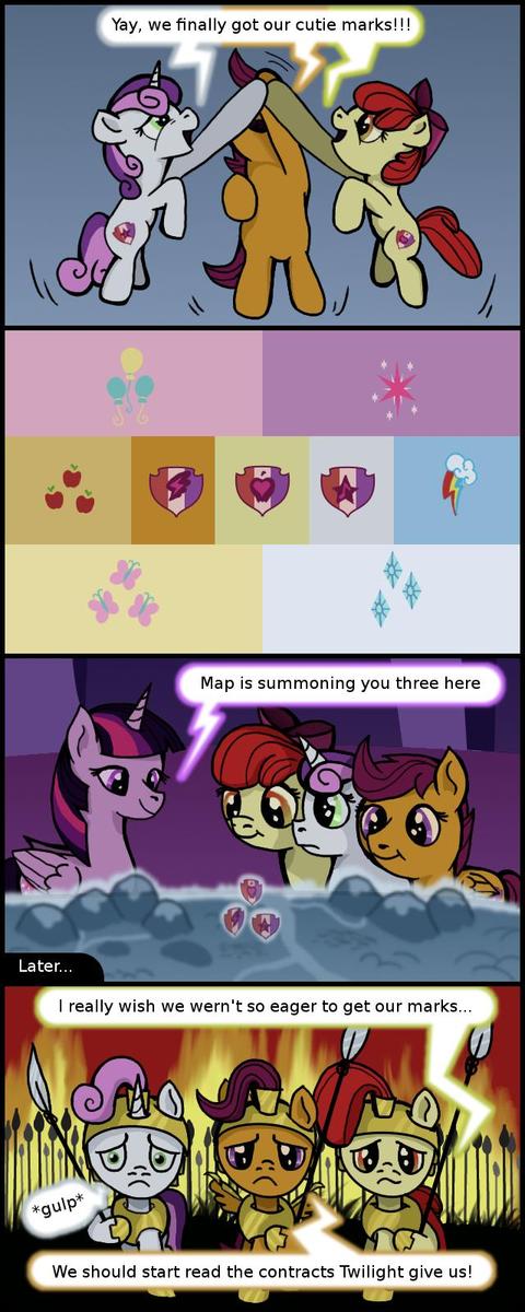 mlp short  crusaders  spoilers  by frenk