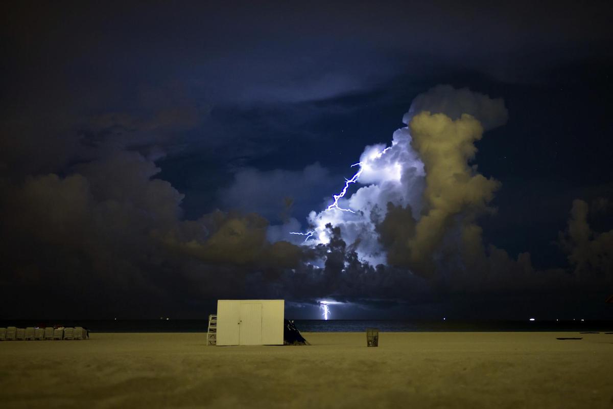 Lighting on South Beach  Miami by DaliGi