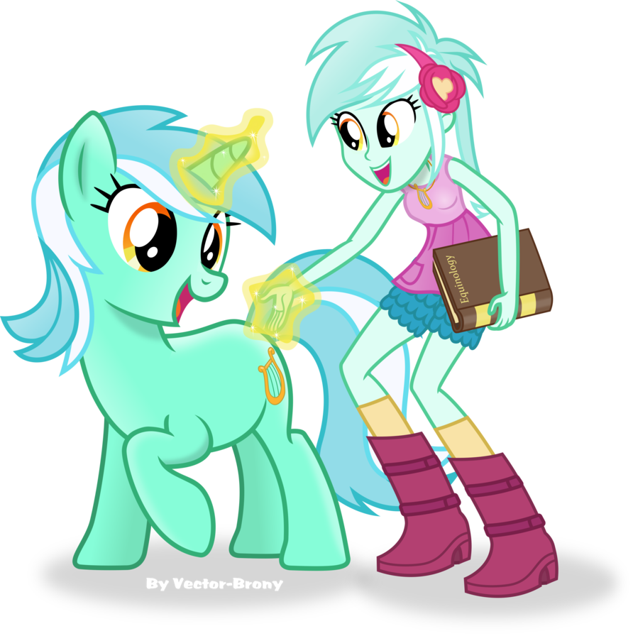 lyra meets lyra by vector brony-d8pc25h