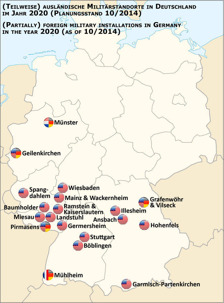 US military bases in Germany 2017