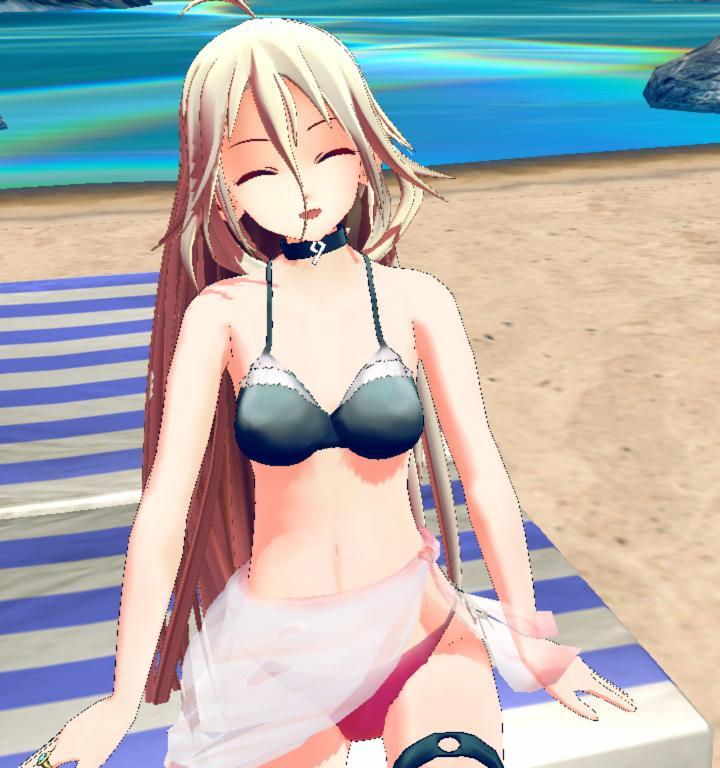 ia at the beach    mmd  by himeseira sam