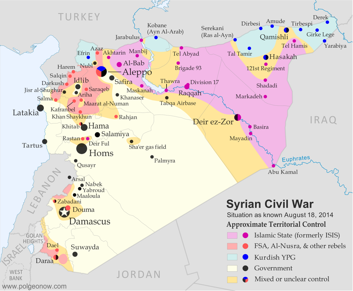 syria civil war rebel isis control map 2