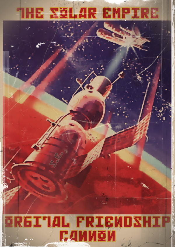 orbital friendship cannon soviet postera