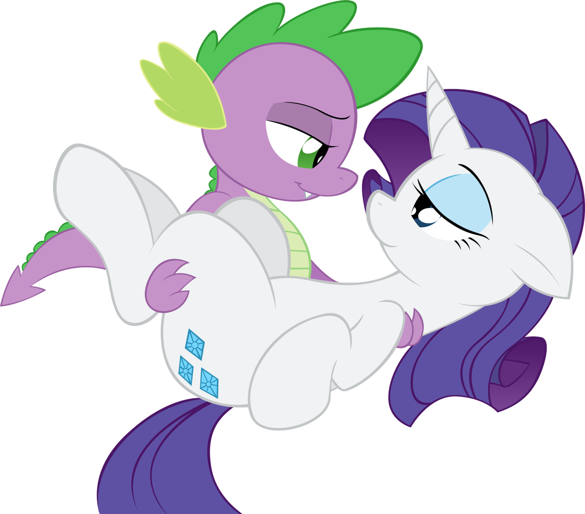 rarity and spike   in his dreams    by a