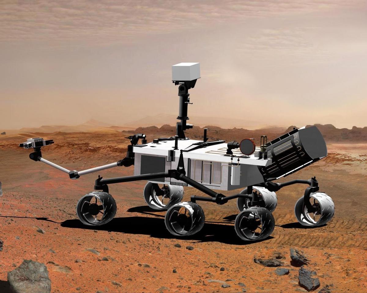 rover curiosity on mars-1280x1024