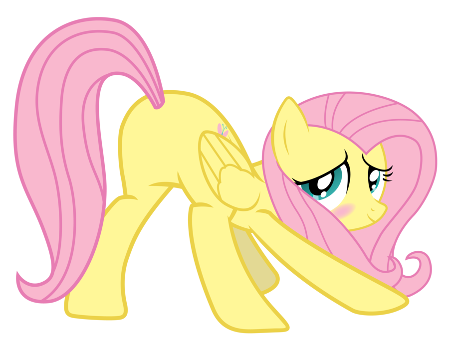 fluttershy proudly showing her    by yan
