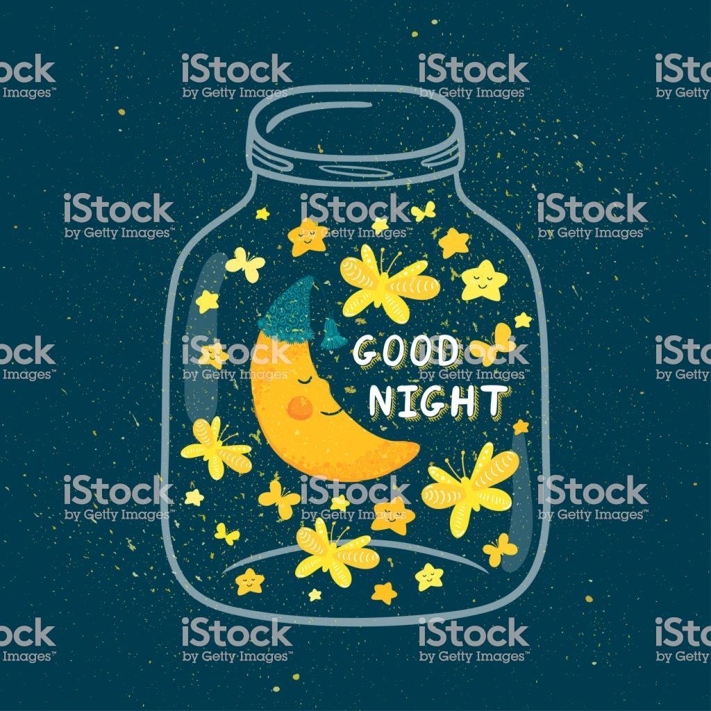 vector-illustration-of-jar-with-sleepig-