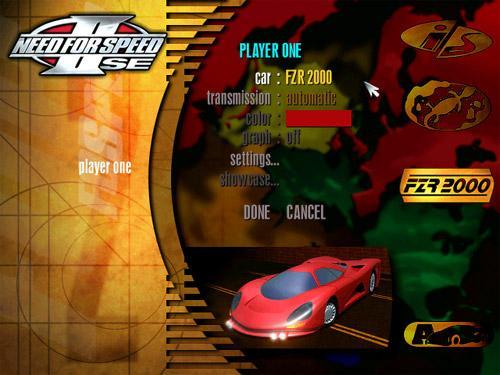 78aeeb Need For Speed II SE Menu