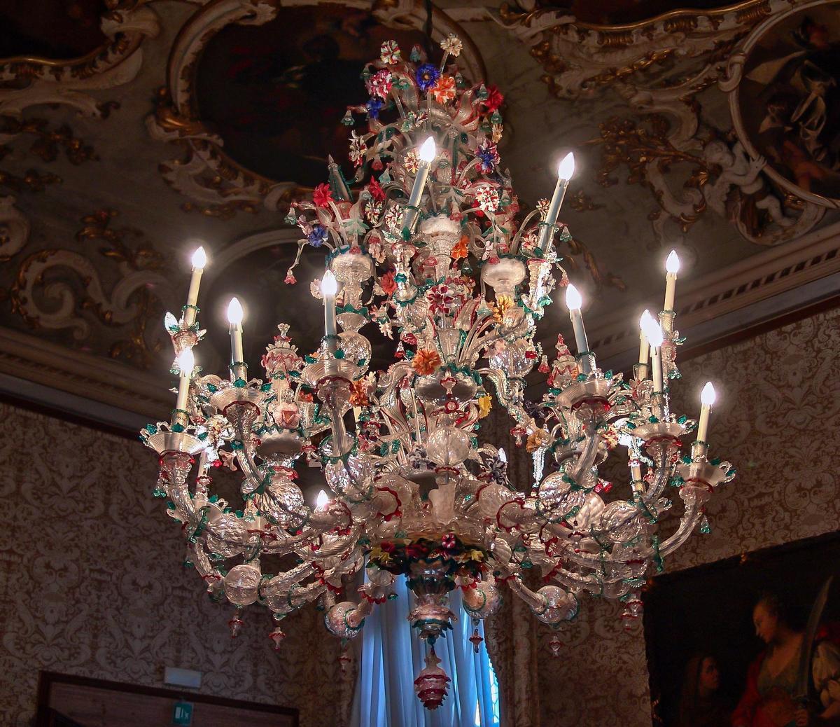 Lampadario in vetro di Murano - Ca27 Rez