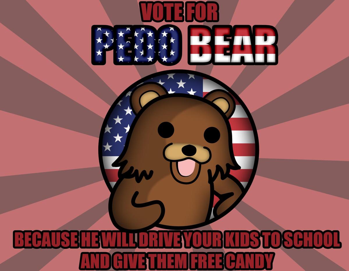 Vote For Pedo Bear by TheDwolf