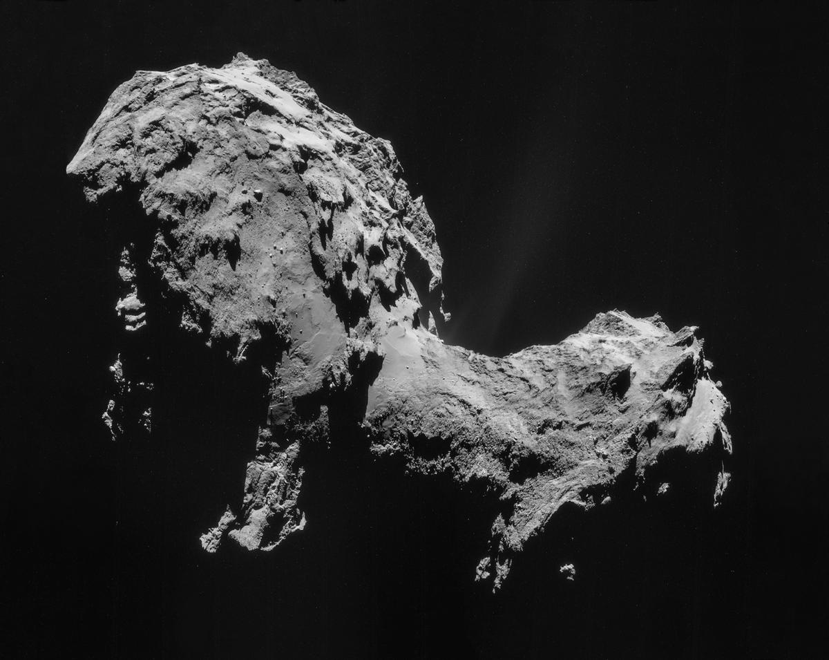 Comet 67P on 19 September 2014 NavCam mo