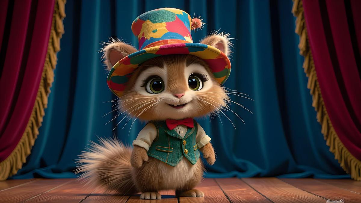 Mouse-Squirrel with Hat - 1080p