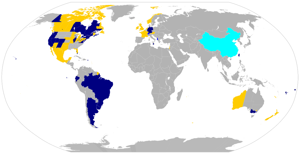 Countries banning conversion therapy.svg