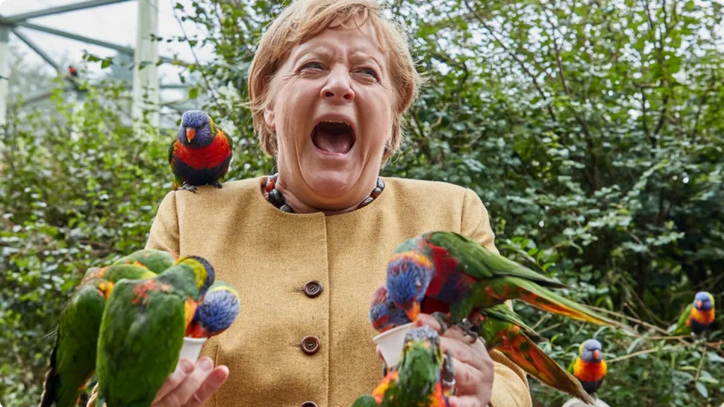 Merkel Papagei - Copy