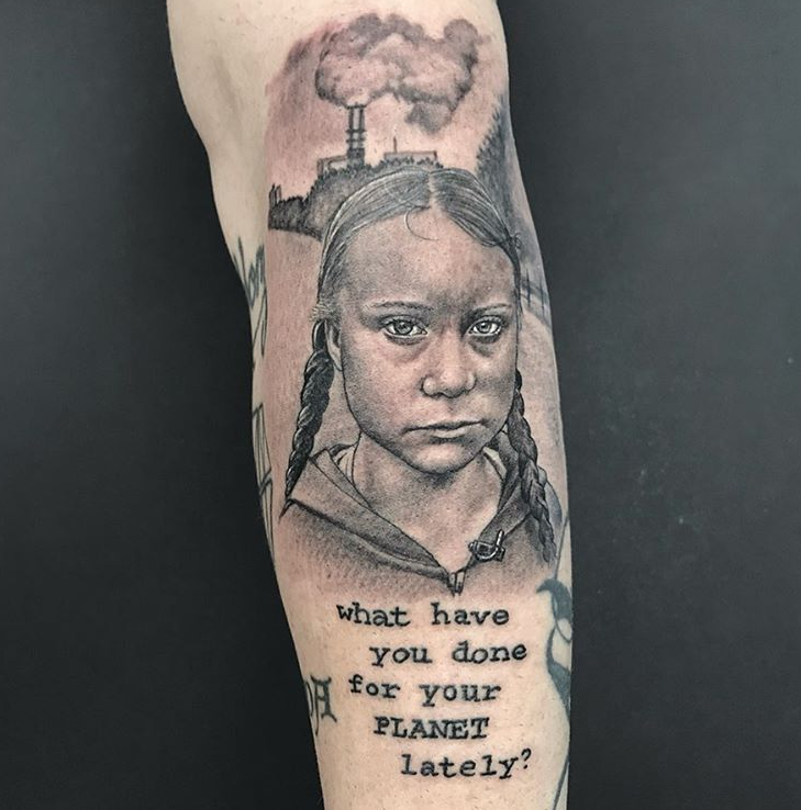 Greta-Thunberg-Tattoo-by-Dougie-Mittz