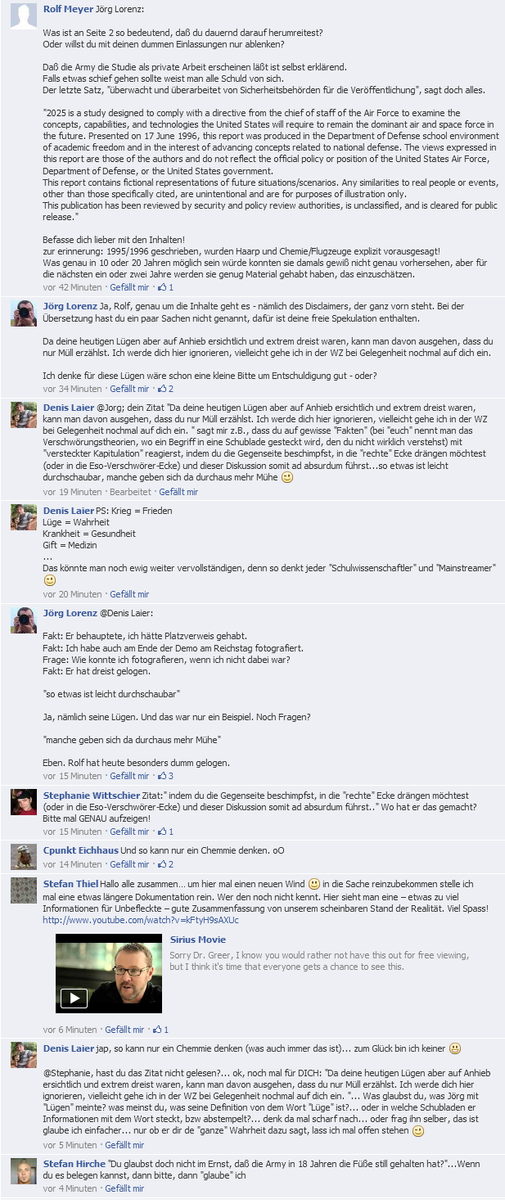 So liebe Verschwoerungstheoretiker Ich s