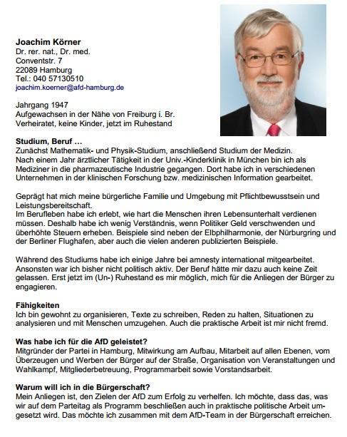 Koerner Bewerbung