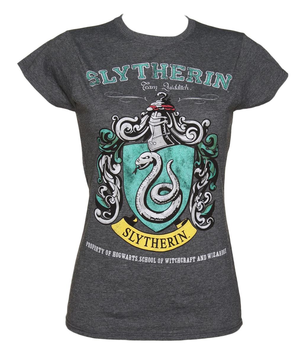 Ladies Dark Heather Harry Potter Slyther