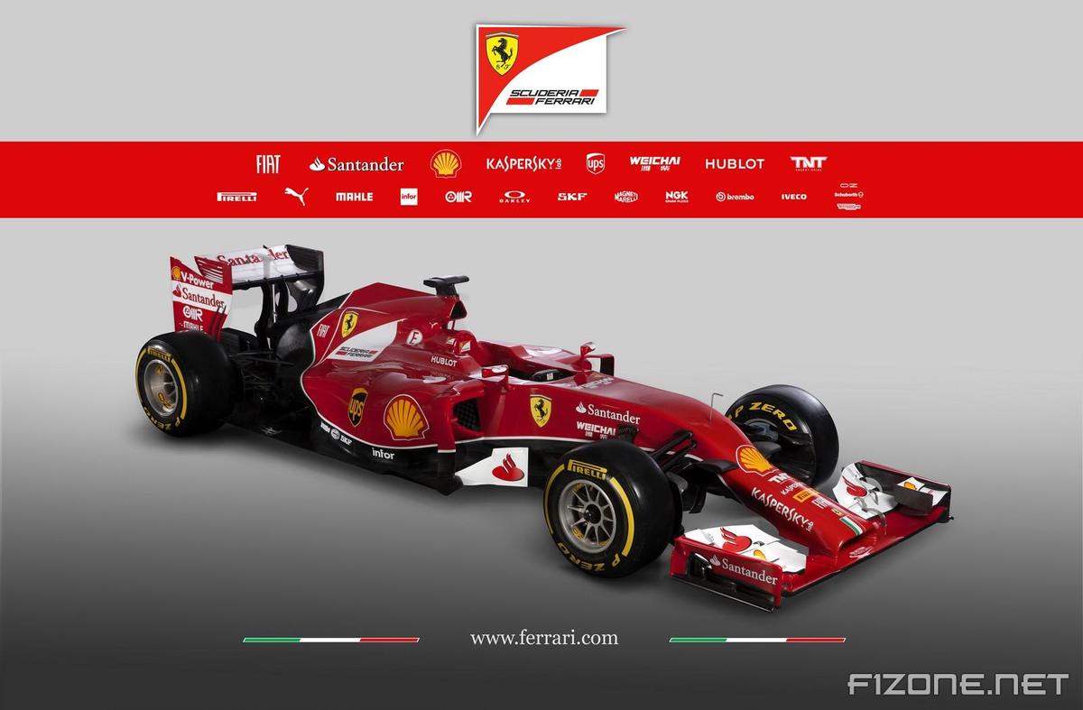 2014 Ferrari F1 F14-T front view 3-4