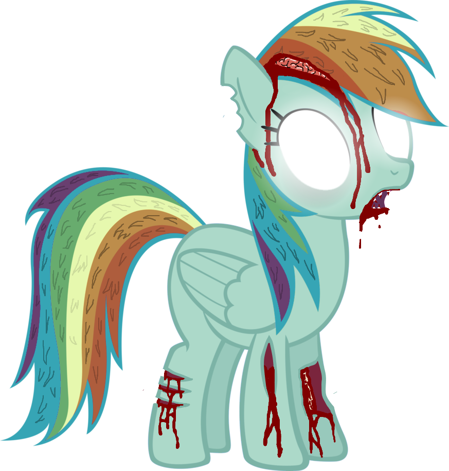 zombie rainbow dash by rik4100-d4xad4q