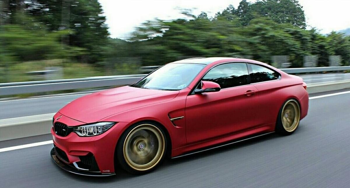 2014 BMW F82 M4 matte-red hre-s101 1