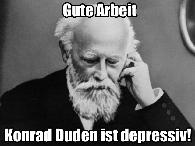 Konrad Duden depressiv