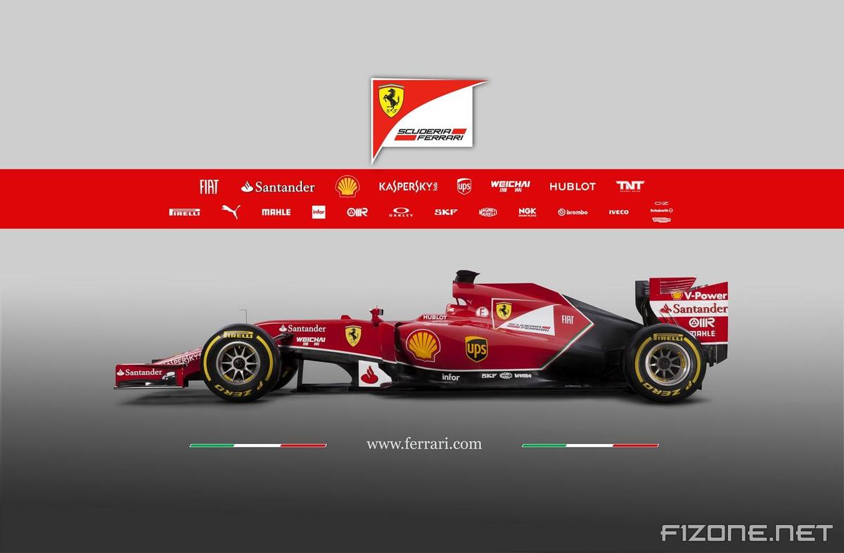 2014 Ferrari F1 F14-T side view