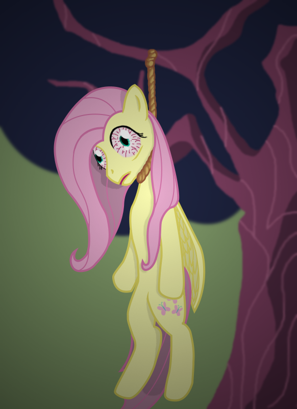 for toscikxd   dead fluttershy  by halog