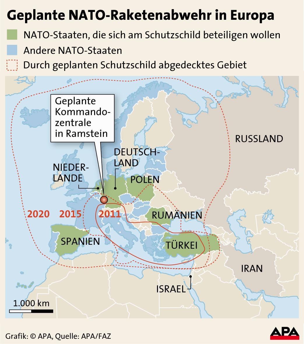 nato erklaert raketenschild fuer raketen