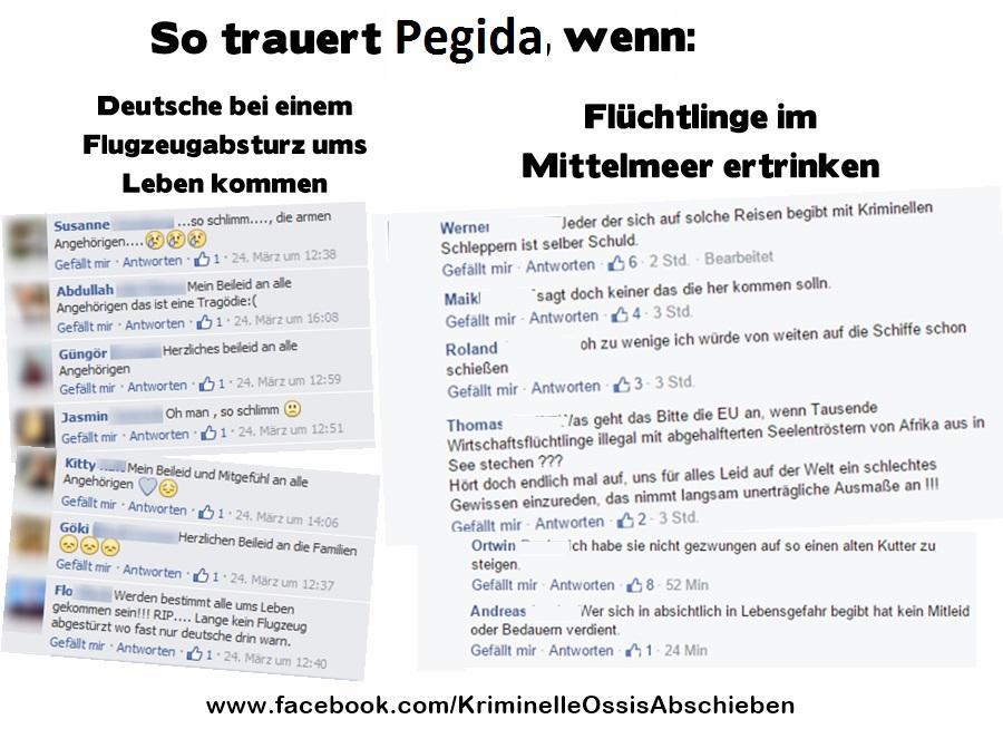 So trauert Pegida