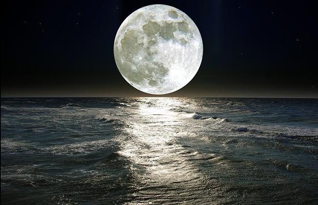 moon ocean