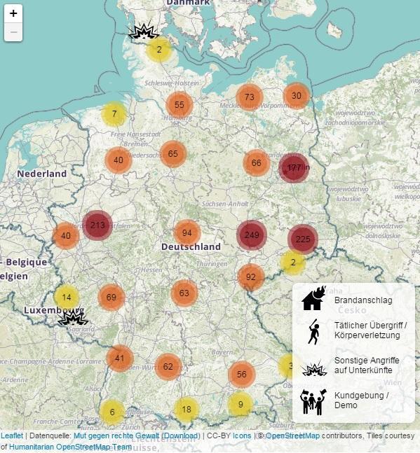 Fremdenfeindliche Gewalt 2015-Feb2016