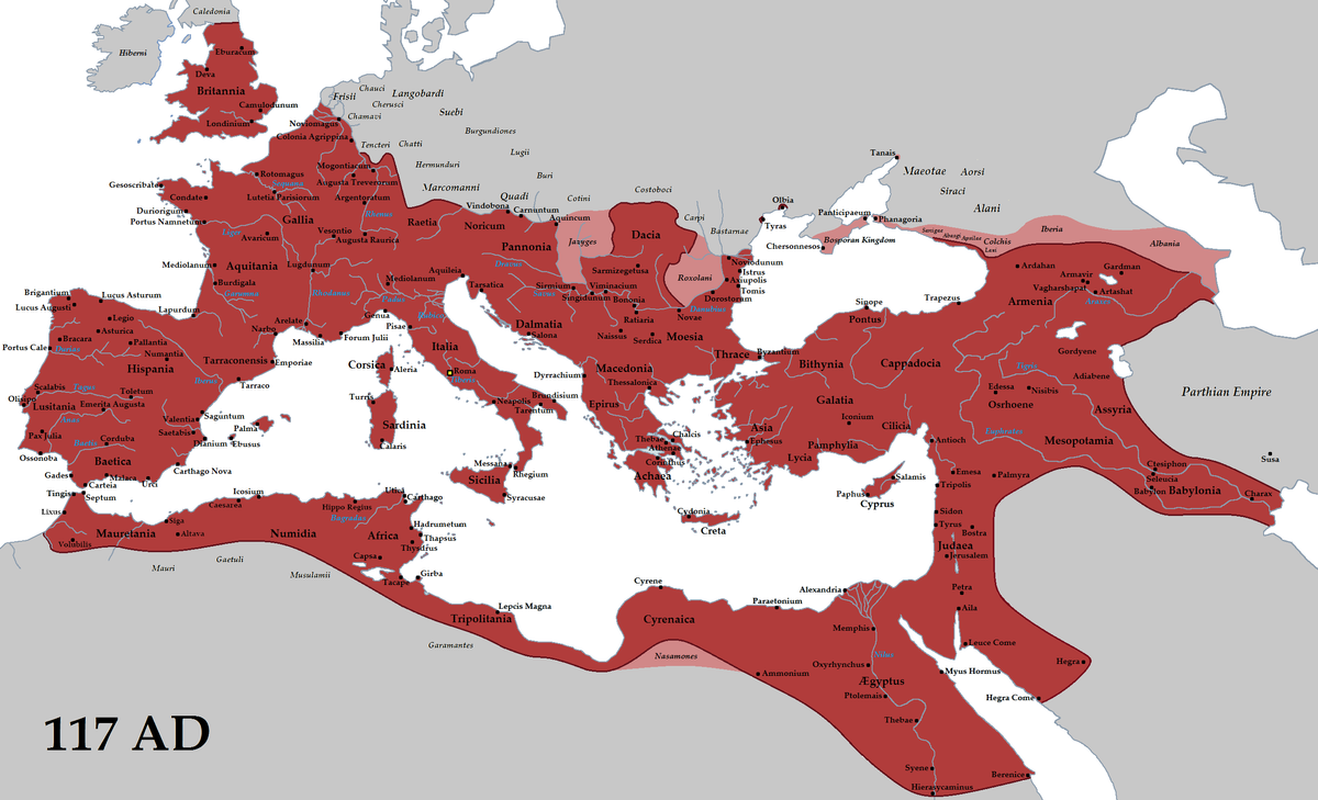 Roman Empire Trajan 117AD