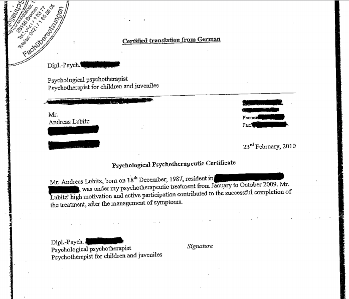 Lubitz doch Kinderarzt