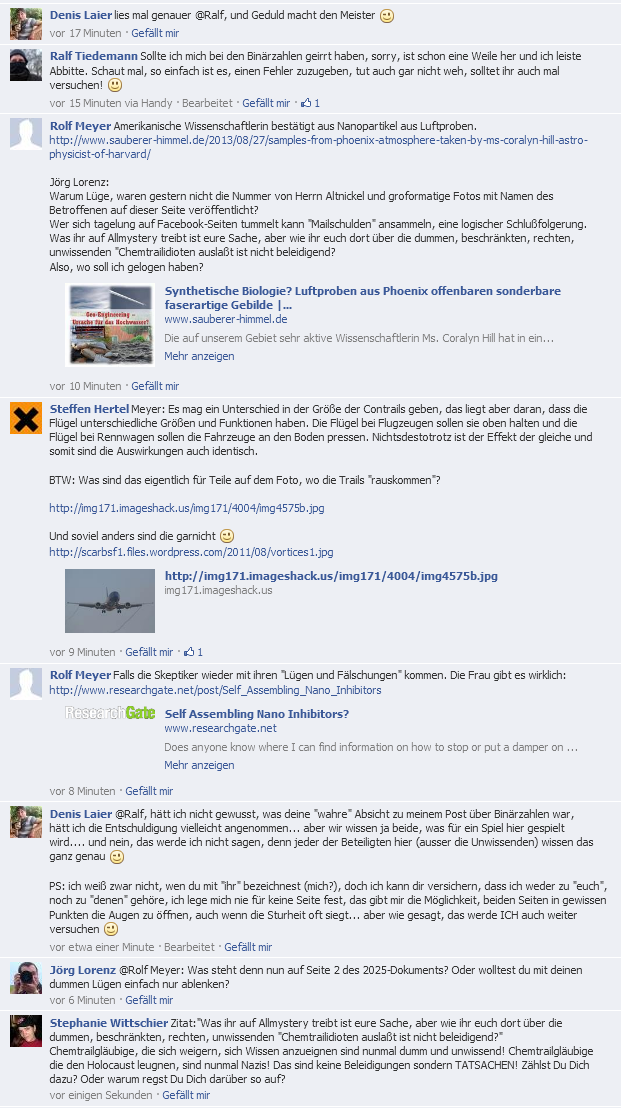 So liebe Verschwoerungstheoretiker Ich s