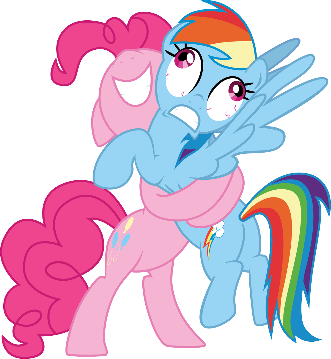 pinkie hugs dashie by groxy cyber soul-d