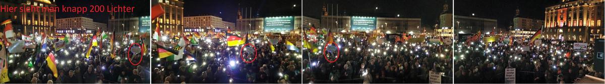 Pegida 19 Handylichter