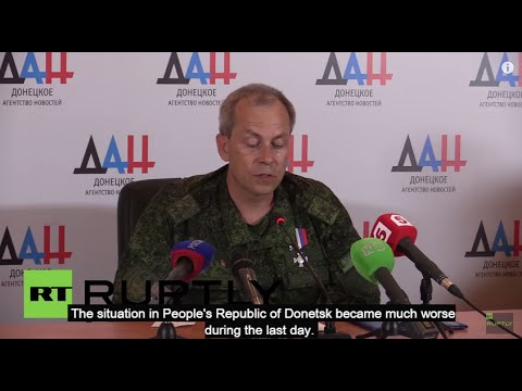 Youtube: Ukraine: 'Over 90 people injured in Donetsk shelling'- DPR's Basurin
